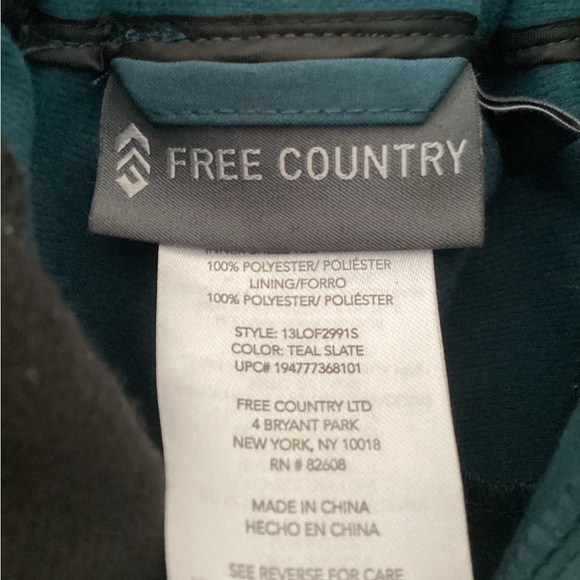 Free Country Blue Flare Wide Leg Pants - Picture 4 of 5